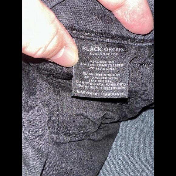 Black Orchid Button Fly Size 30 Black Jeans - Picture 6 of 8